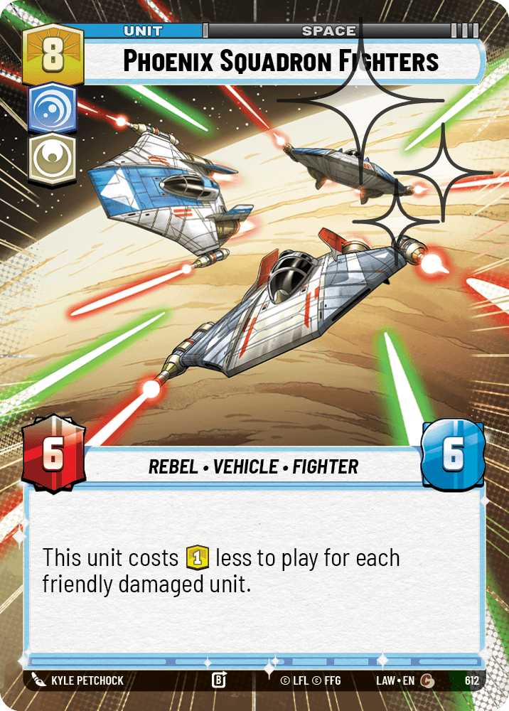 【LAW612/EN】Phoenix Squadron Fighters (Hyperspace/Foil)