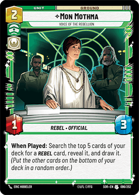 【傷あり特価】【SOR096/EN】Mon Mothma - Voice Of The Rebellion
