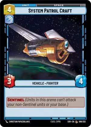 【傷あり特価】【SOR066/EN】System Patrol Craft(FOIL)