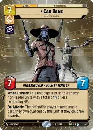 【傷あり特価】【TWI452/EN】Cad Bane - Hostage Taker(HYPERSPACE)