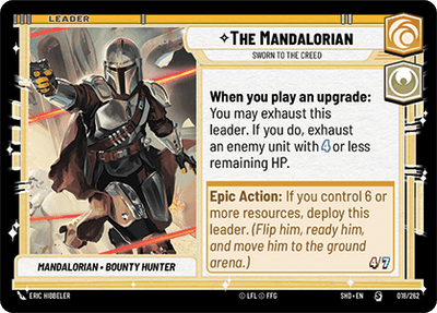 【傷あり特価】【SHD018/EN】The Mandalorian - Sworn To The Creed