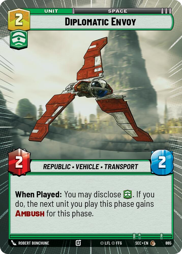 【SEC0865/EN】Diplomatic Envoy (Hyperspace/Foil)
