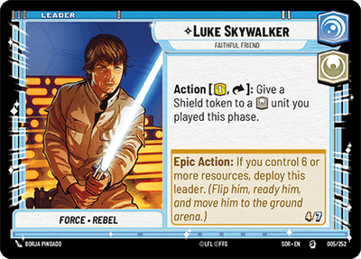 【傷あり特価】【SOR005/EN】Luke Skywalker - Faithful Friend