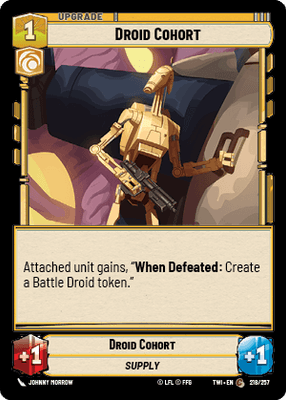 【傷あり特価】【TWI218/EN】Droid Cohort(FOIL)