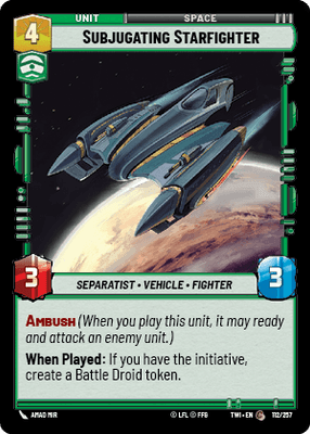 【傷あり特価】【TWI112/EN】Subjugating Starfighter