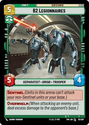 【傷あり特価】【TWI113/EN】B2 Legionnaires(FOIL)