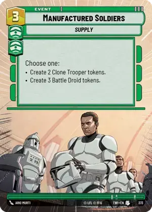 【傷あり特価】【TWI373/EN】Manufactured Soldiers(HYPERSPACE/FOIL)