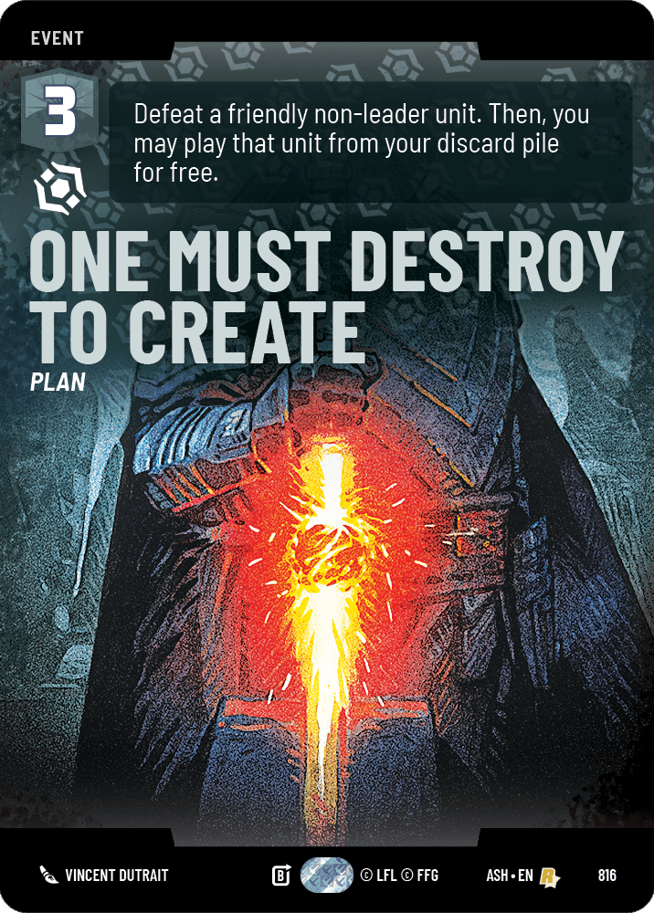 【ASH816/EN】One Must Destroy to Create (Prestige)