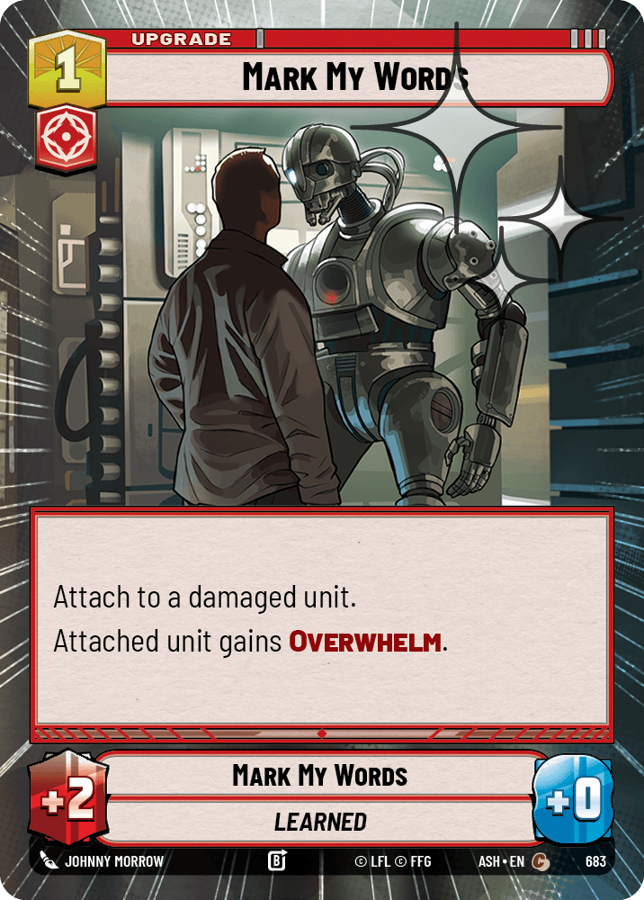 【ASH683/EN】Mark My Words (Hyperspace/Foil)