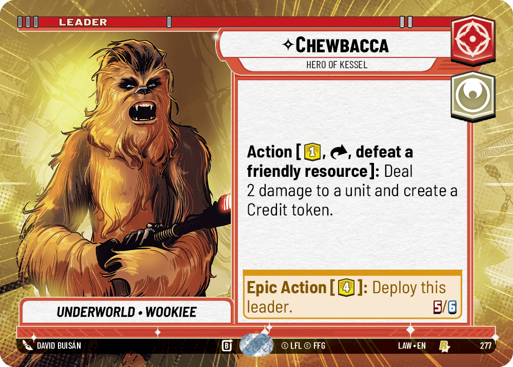 【LAW277/EN】Chewbacca - Hero of Kessel (Hyperspace)