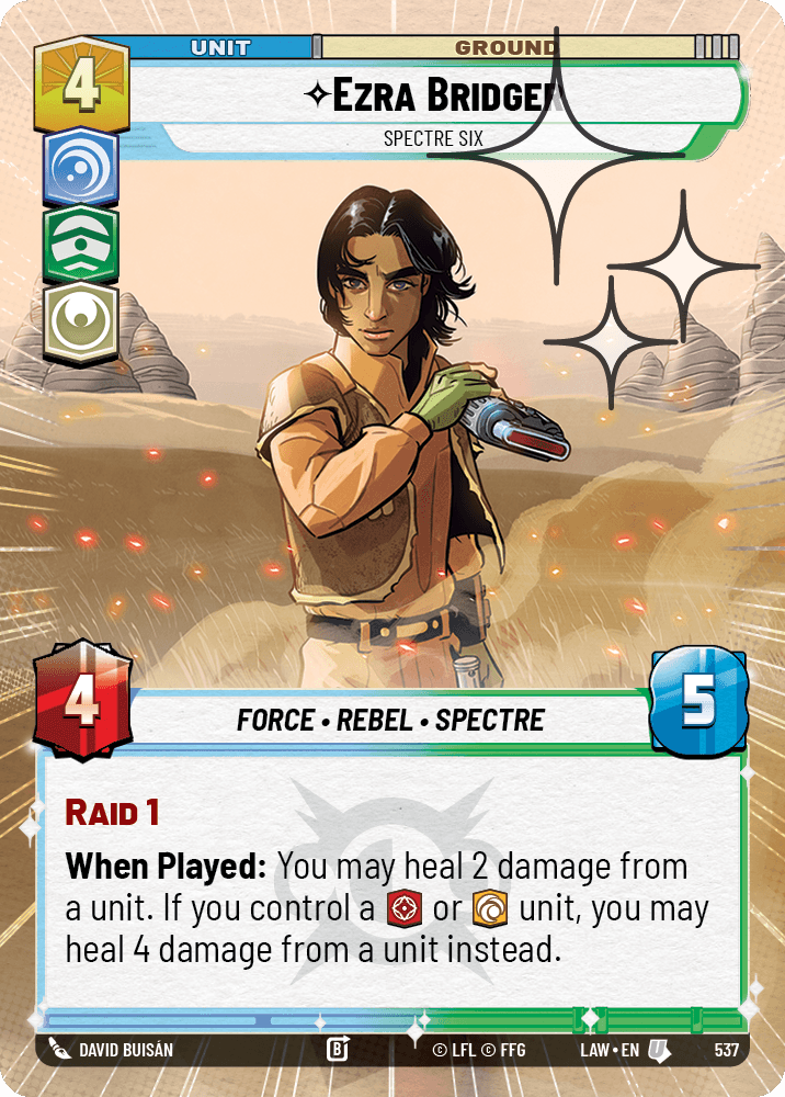 【LAW537/EN】Ezra Bridger - Spectre Six (Hyperspace/Foil)