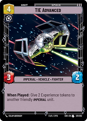 【傷あり特価】【SOR231/EN】TIE Advanced
