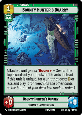 【傷あり特価】【SHD123/EN】Bounty Hunter's Quarry