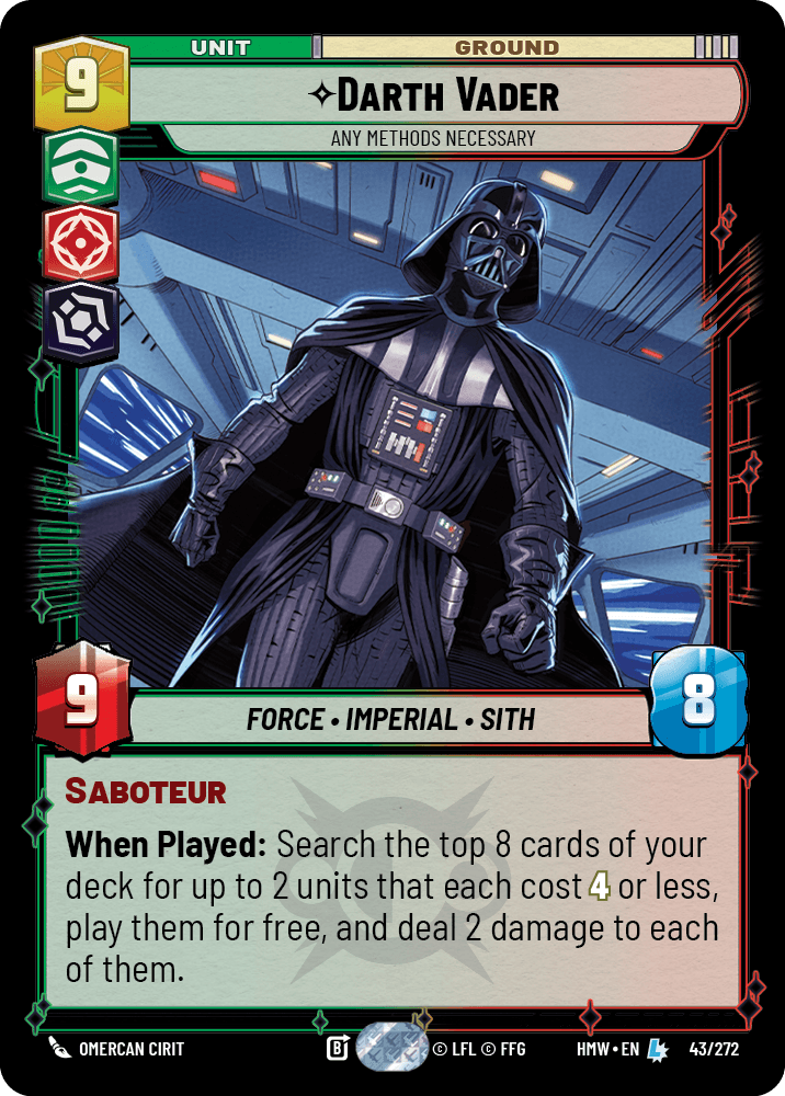 【HMW043/EN】Darth Vader - Any Methods Necessary