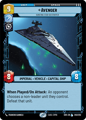 【傷あり特価】【SOR040/EN】Avenger - Hunting Star Destroyer