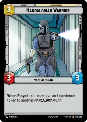 【傷あり特価】【SHD258/EN】Mandalorian Warrior (FOIL)