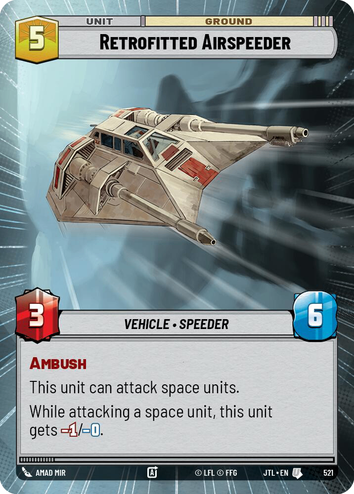 【JTL521/EN】Retrofitted Airspeeder (Hyperspace)