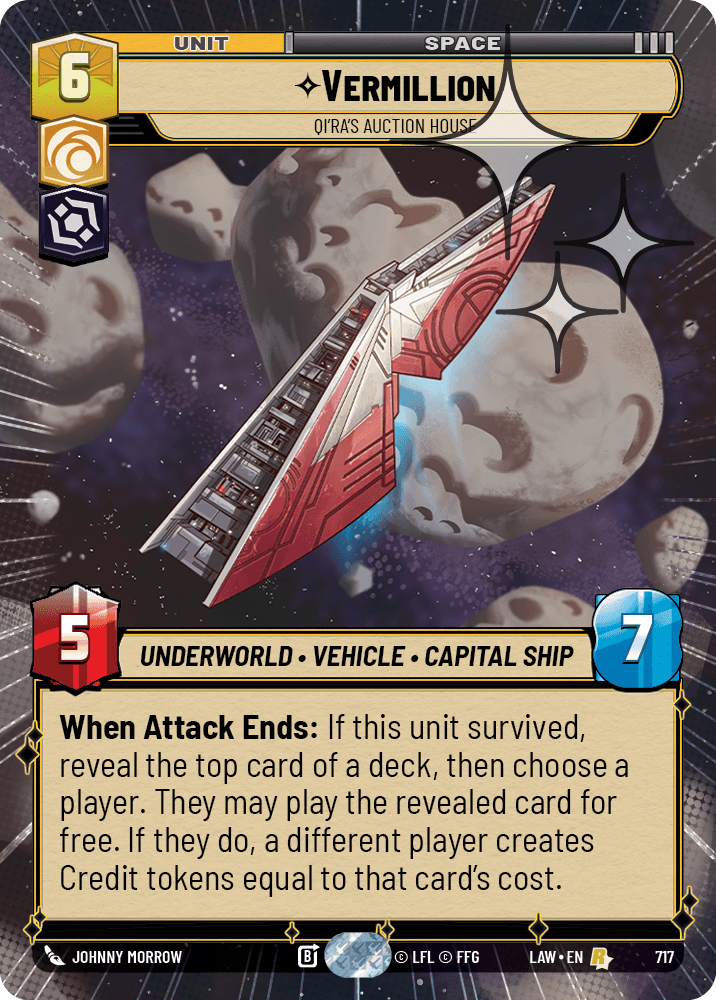 【LAW717/EN】Vermillion - Qi'ra's Auction House (Hyperspace/Foil)