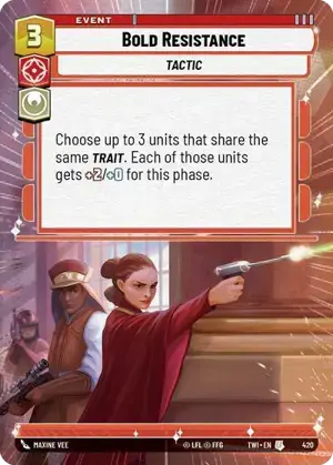 【傷あり特価】【TWI420/EN】Bold Resistance(HYPERSPACE)