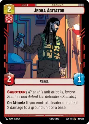 【傷あり特価】【SOR158/EN】Jedha Agitator(FOIL)