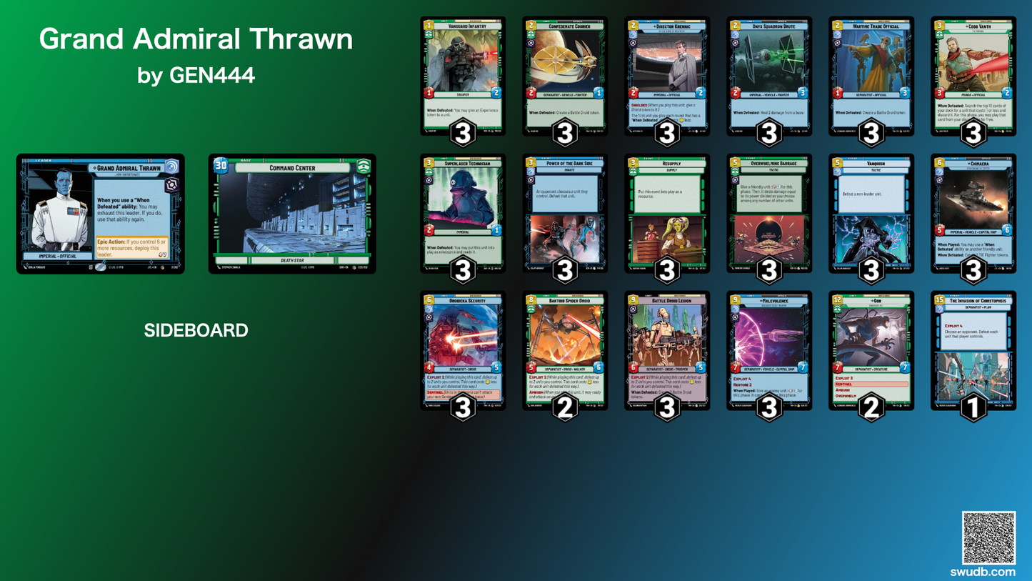 【SWU】Grand Admiral Thrawn - オリジナルデッキ