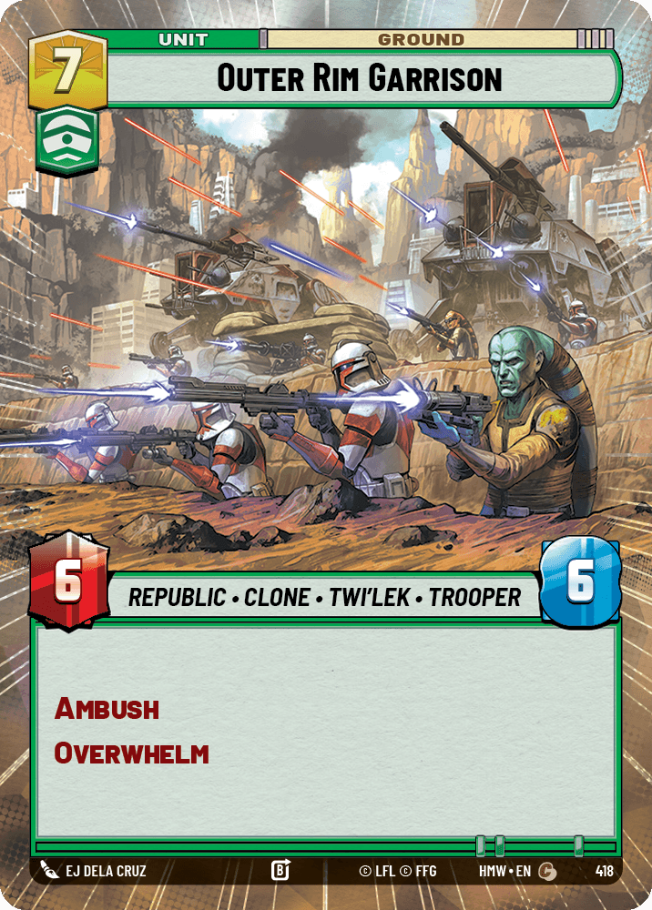 【HMW418/EN】Outer Rim Garrison(HYPERSPACE)