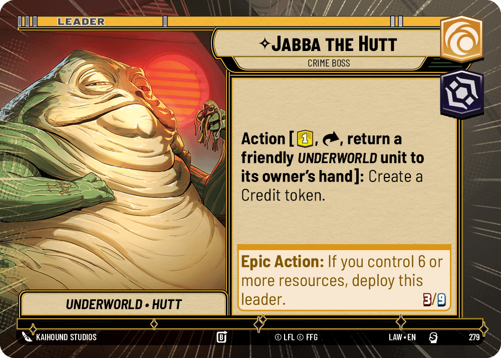 【LAW279/EN】Jabba the Hutt - Crime Boss (Hyperspace)