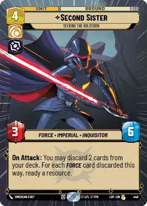 【LOF448/EN】Second Sister - Seeking the Holocron(Hyperspace)