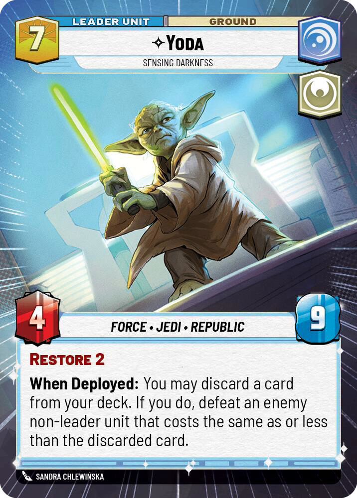 【傷あり特価】【TWI279/EN】Yoda - Sensing Darkness(HYPERSPACE)
