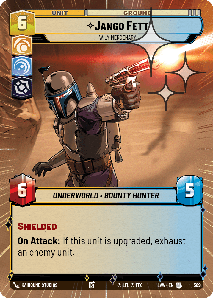 【LAW589/EN】Jango Fett - Wily Mercenary (Hyperspace/Foil)