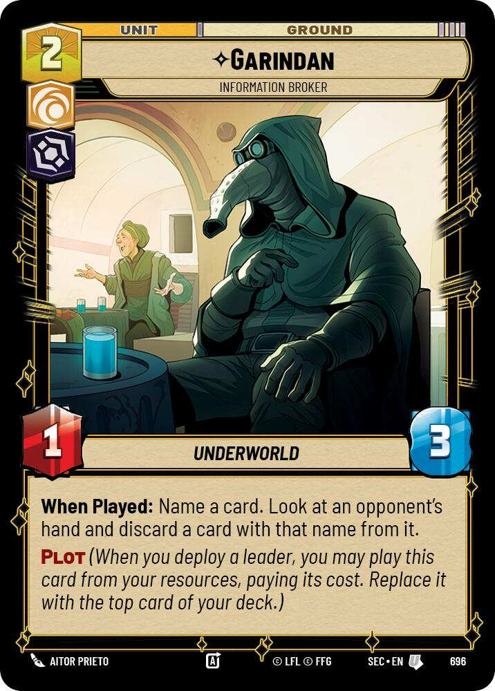 【SEC0696/EN】Garindan - Information Broker (Foil)