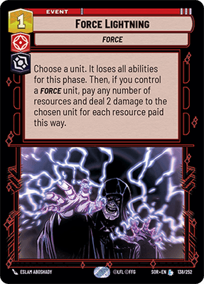【傷あり特価】【SOR138/EN】Force Lightning