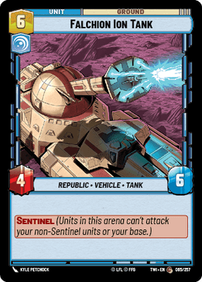 【傷あり特価】【TWI065/EN】Falchion Ion Tank(FOIL)