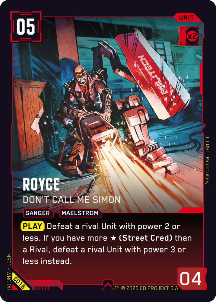 【WNCBβ016/EN】Royce: Don't Call Me Simon
