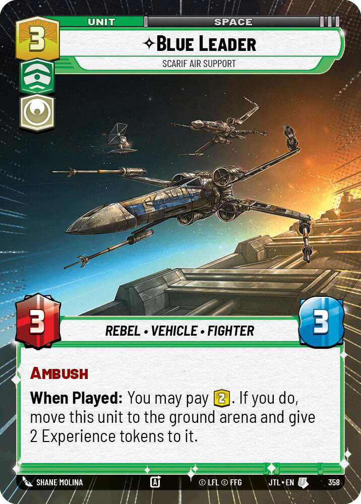 【JTL830/EN】Blue Leader - Scarif Air Support (HYPERSPACE/FOIL)