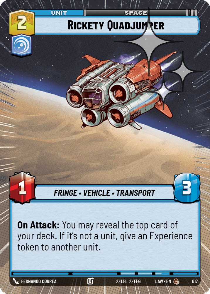 【LAW617/EN】Rickety Quadjumper (Hyperspace/Foil)
