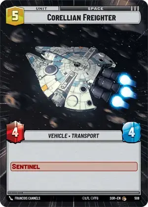 【傷あり特価】【SOR508/EN】Corellian Freighter (HYPERSPACE)