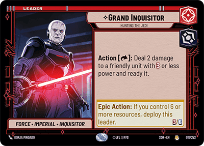 【傷あり特価】【SOR011/EN】Grand Inquisitor - Hunting the Jedi