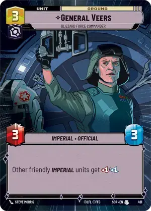 【SOR491/EN】General Veers - Blizzard Force Commander (HYPERSPACE)