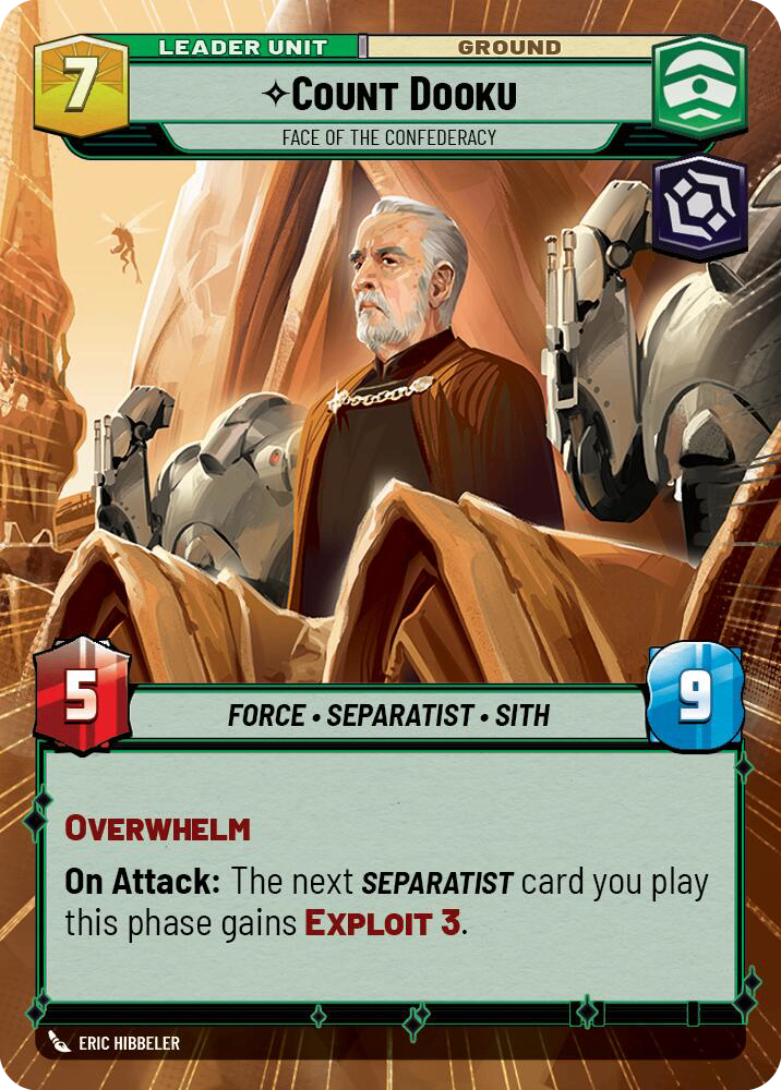【傷あり特価】【TWI280/EN】Count Dooku - Face of the Confederacy(HYPERSPACE)
