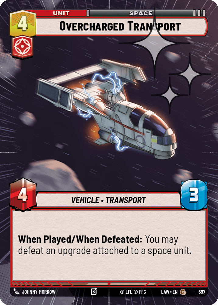 【LAW697/EN】Overcharged Transport (Hyperspace/Foil)