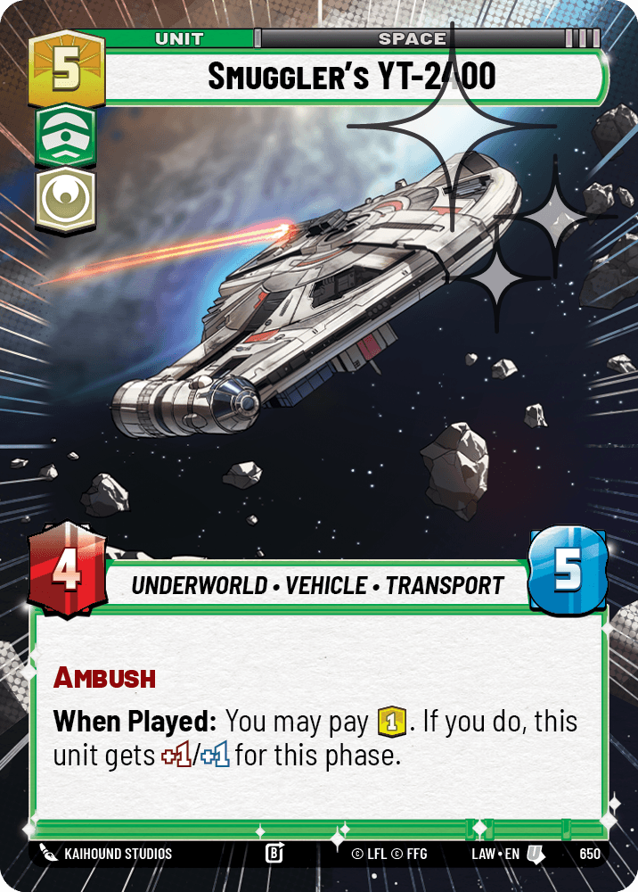 【LAW650/EN】Smuggler's YT-2400 (Hyperspace/Foil)