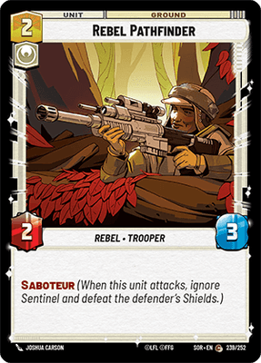【傷あり特価】【SOR239/EN】Rebel Pathfinder