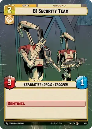 【TWI472/EN】B1 Security Team(HYPERSPACE/FOIL)