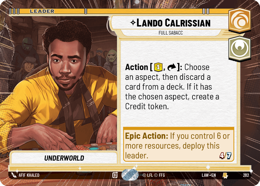【LAW282/EN】Lando Calrissian - Full Sabacc (Hyperspace)