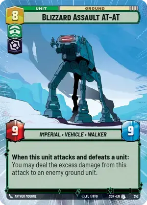 【傷あり特価】【SOR352/EN】Blizzard Assault AT-AT (HYPERSPACE)