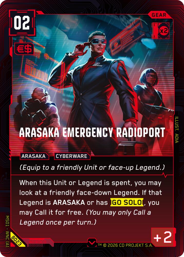【WNCBβ023/EN】Arasaka Emergency Radioport
