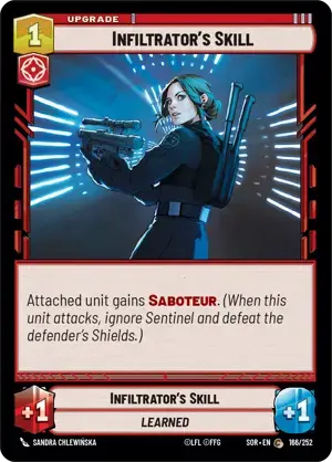 【傷あり特価】【SOR166/EN】Infiltrator's Skill(FOIL)