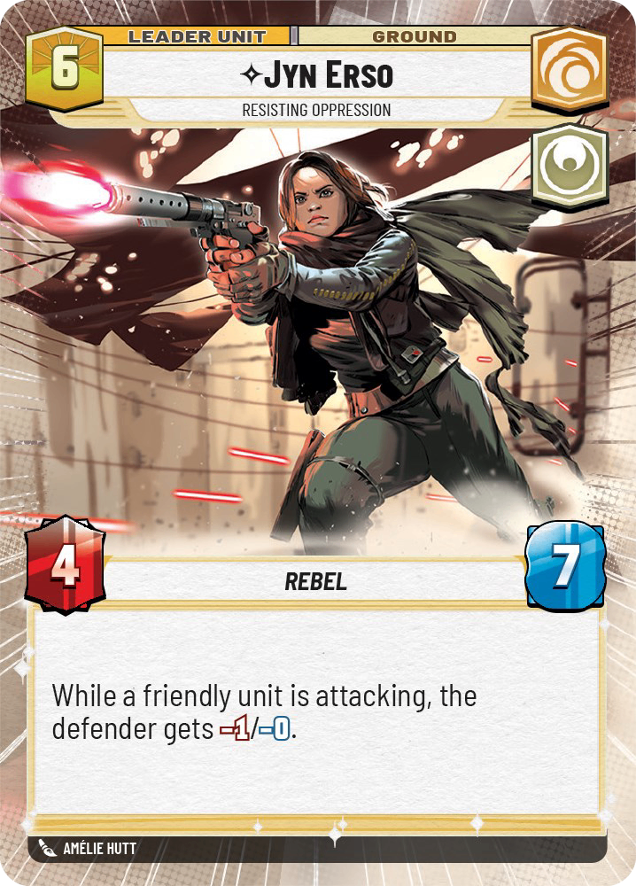 【傷あり特価】【SOR284/EN】Jyn Erso - Resisting Oppression (HYPERSPACE)