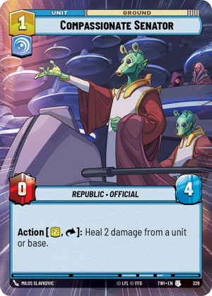 【傷あり特価】【TWI329/EN】Compassionate Senator(HYPERSPACE)